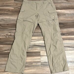 The North Face Paramount Convertible Pants 6 Beige Hiking Trail Adventure Cargo